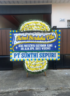 Papan Bunga Duka di Koper